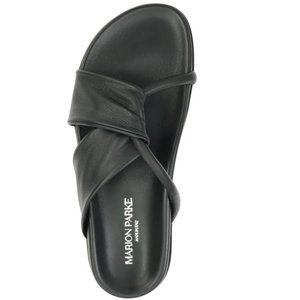 Marion Parke Black Slide Sandals, size 8